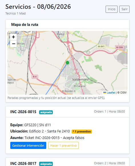 Gestión de servicios técnicos y repuestos en Mantenea
